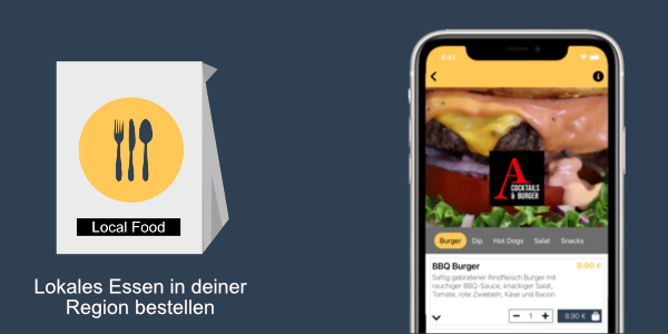 Image of local food mobile app